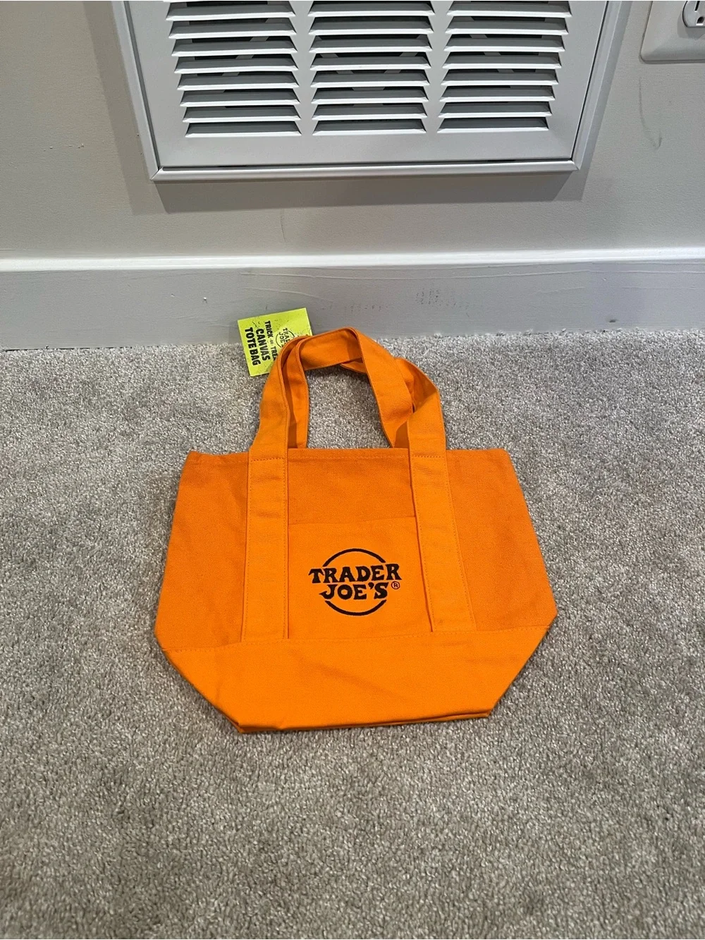 NWT Trader Joe's Halloween Canvas Mini Tote Bags $35